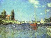 Claude Monet Red Boats at Argenteuil oil painting picture wholesale